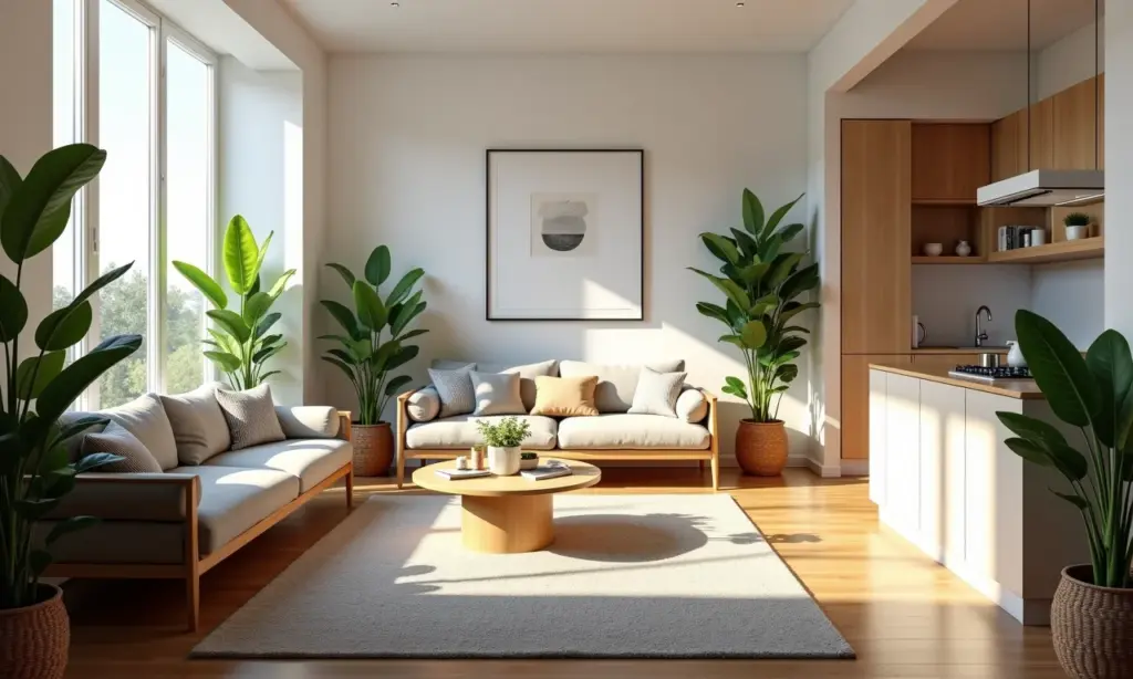 Apartamento pequeno decorado: O guia do ‘studio’ Apartamento pequeno decorado com estilo brasileiro, cheio de luz natural e soluções inteligentes para otimizar o espaço.