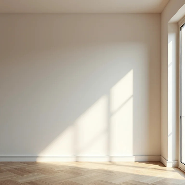 Apartamento studio com paredes não aproveitadas.