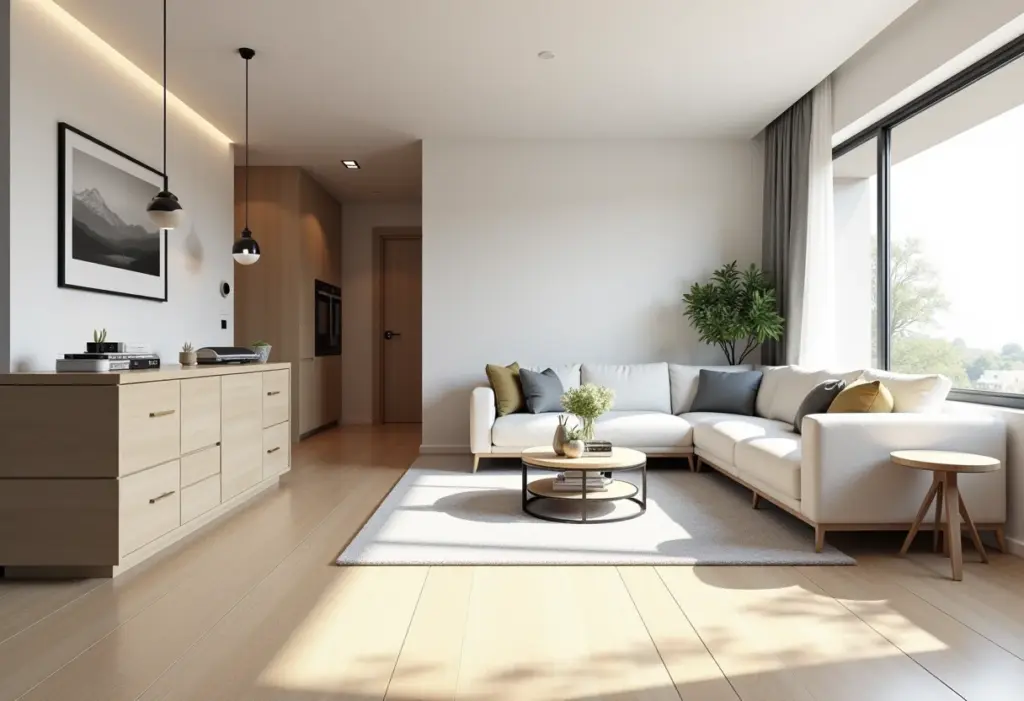 Apartamento Studio: 7 erros que você precisa evitar AGORA Apartamento studio moderno com ambientes integrados e bem iluminados