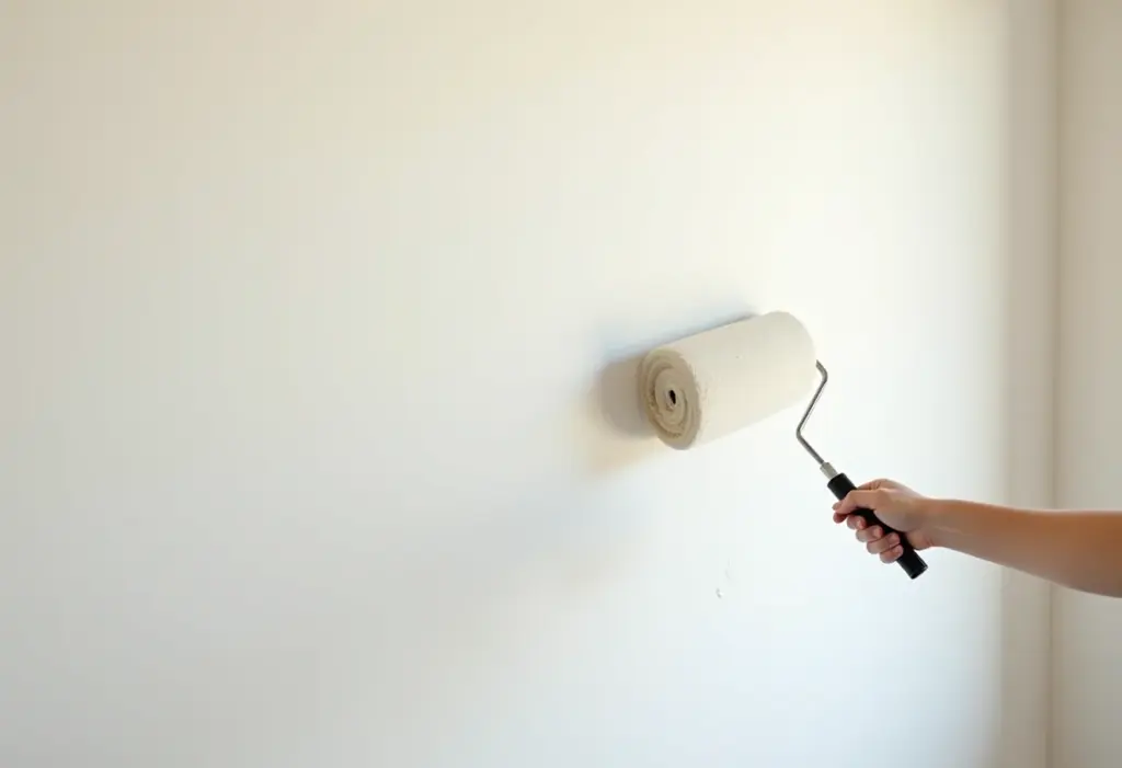 Selador de parede: o pulo do gato para economizar na pintura Aplicação de selador em parede recém-rebocada antes da pintura.