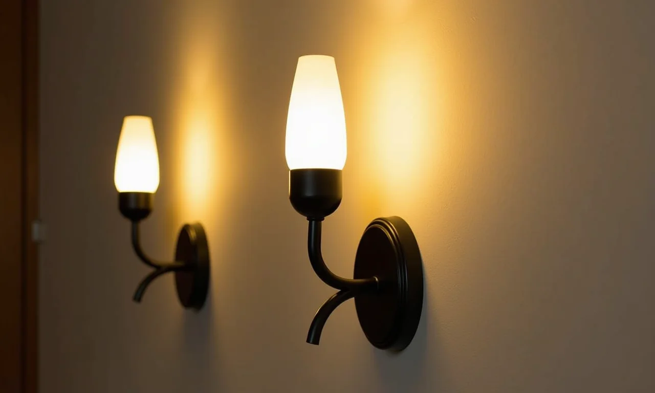 Arandelas em exposição nas Casas Bahia com facilidades de pagamento.