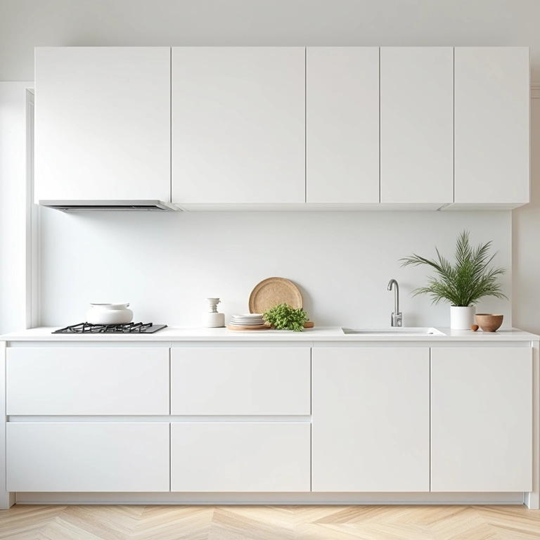 Armários brancos: versatilidade e atemporalidade.