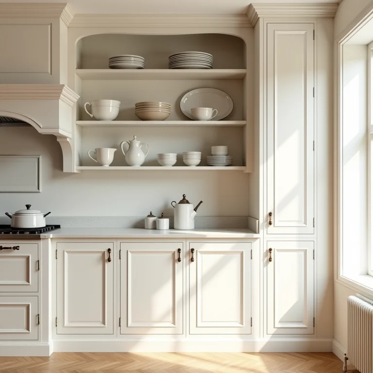 Armários provençais off-white