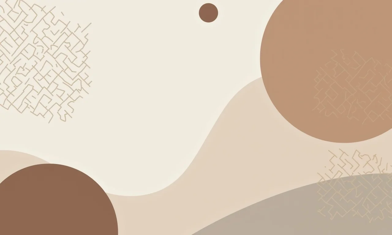 Arte minimalista geométrica com linhas sutis em tons terrosos.