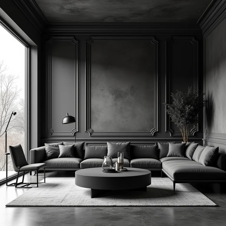 Ausência de cor em decoração industrial