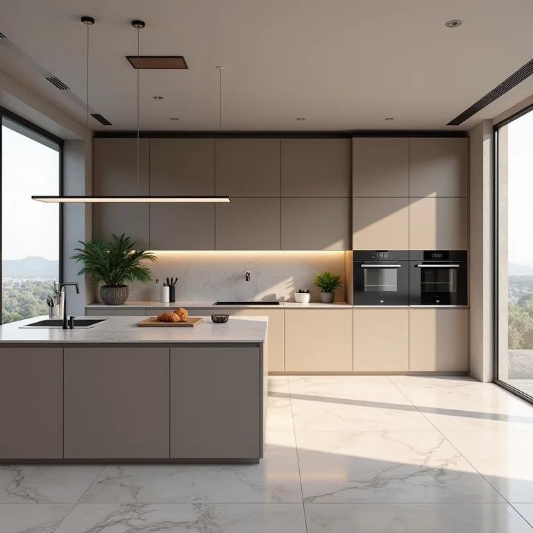 Bancada de granilite em cozinha moderna