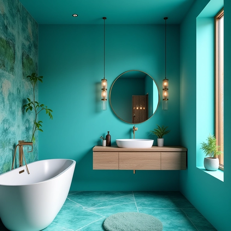 banheiro-azul-e-madeira