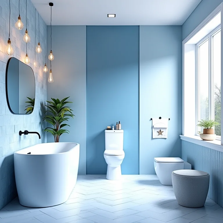 Banheiro com mistura incoerente de estilos