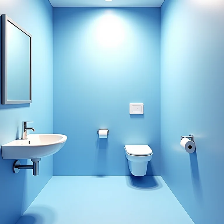 Banheiro pequeno e apertado com design inadequado