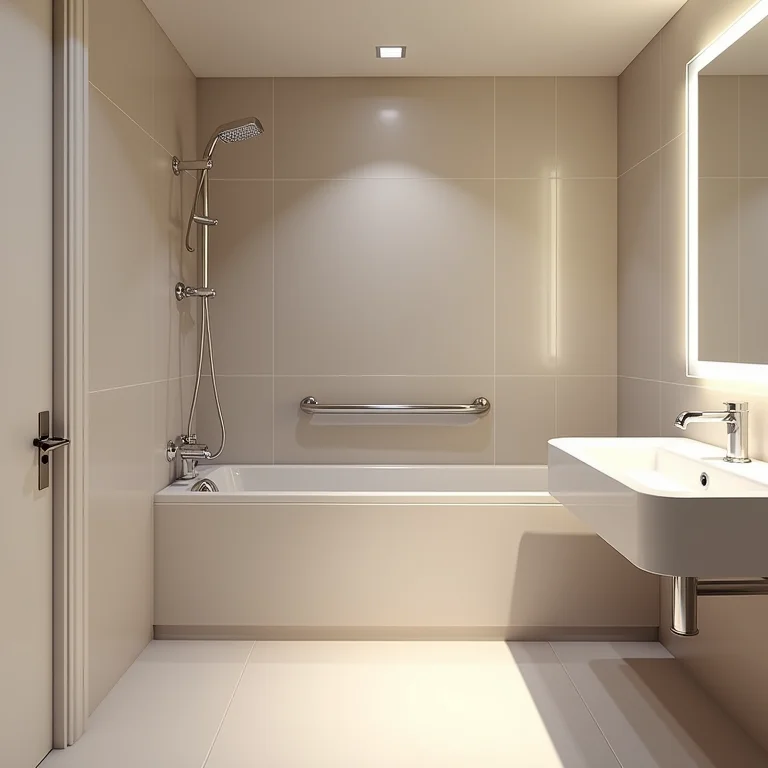 Banheiro sem acessibilidade