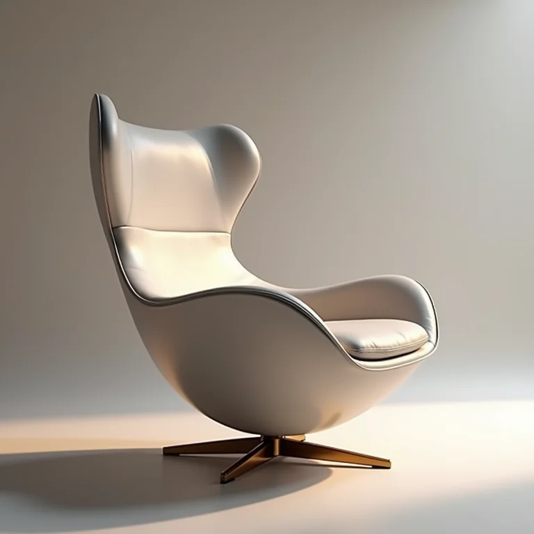 Cadeira moderna com design bonito, mas desconfortável