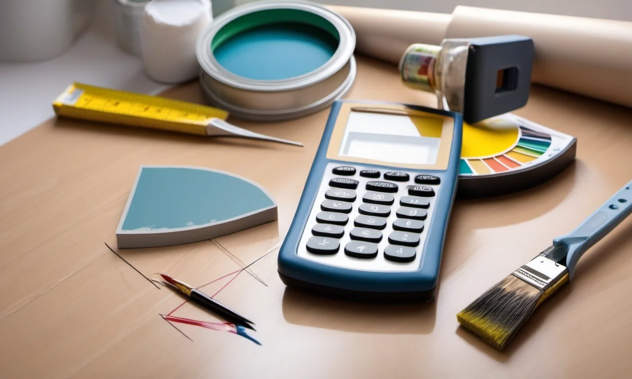 Cálculo da quantidade de tinta necessária.