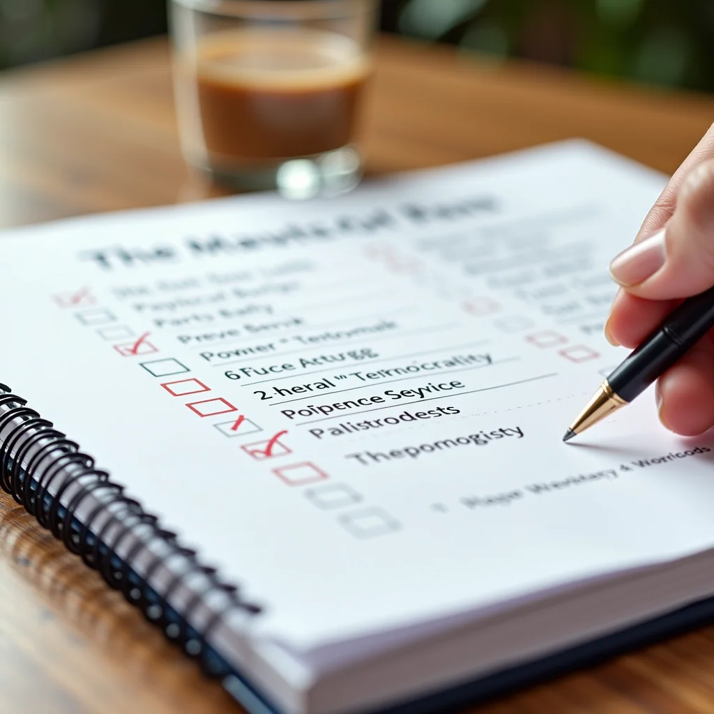 Checklist com pontos importantes sobre isolamento térmico.