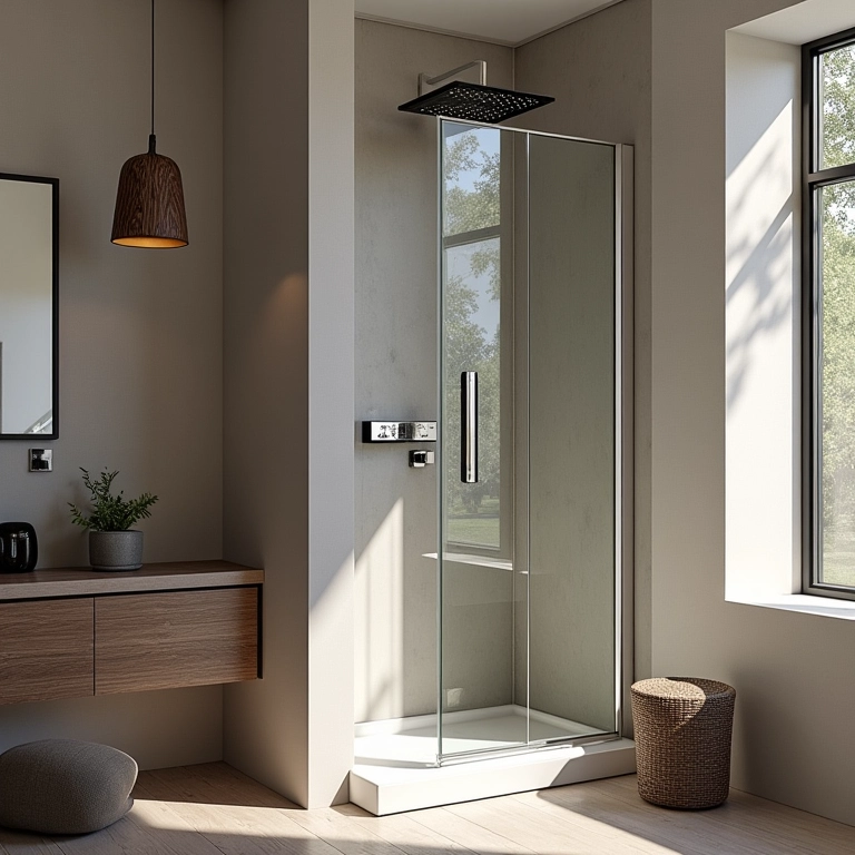 Chuveiro elétrico compacto ideal para apartamentos pequenos com design brasileiro.