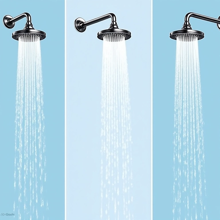 Comparativo lado a lado de chuveiros elétricos, a gás e ducha padrão em infográfico.