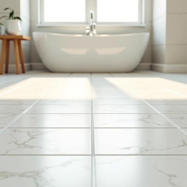 Contrapiso de banheiro perfeitamente nivelado e limpo