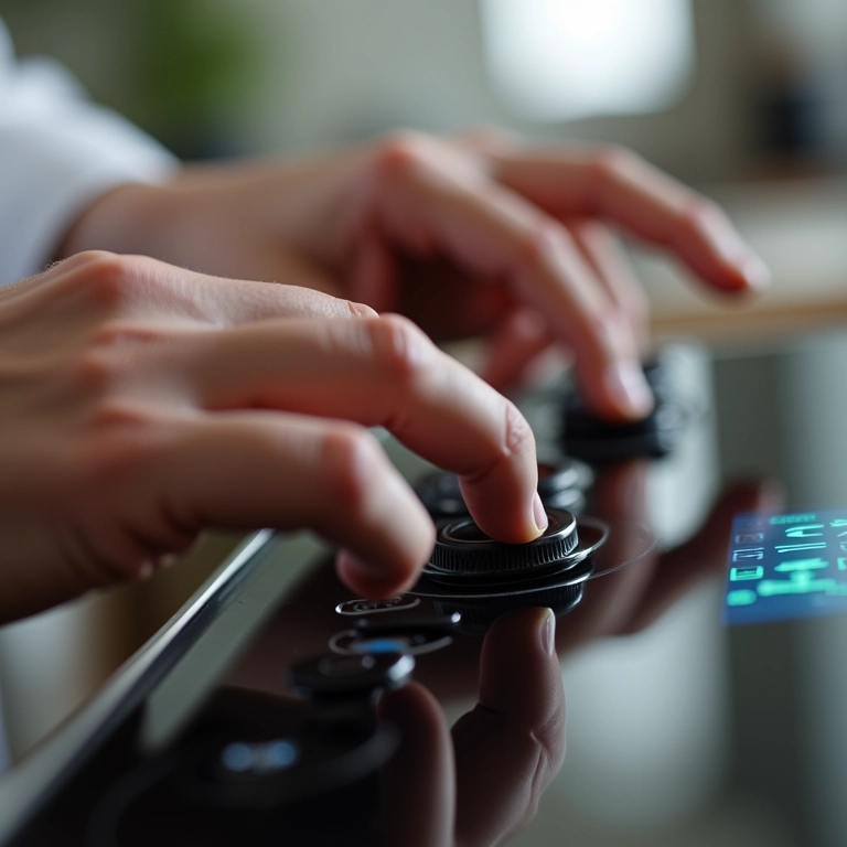 Controle preciso da temperatura em um cooktop moderno.