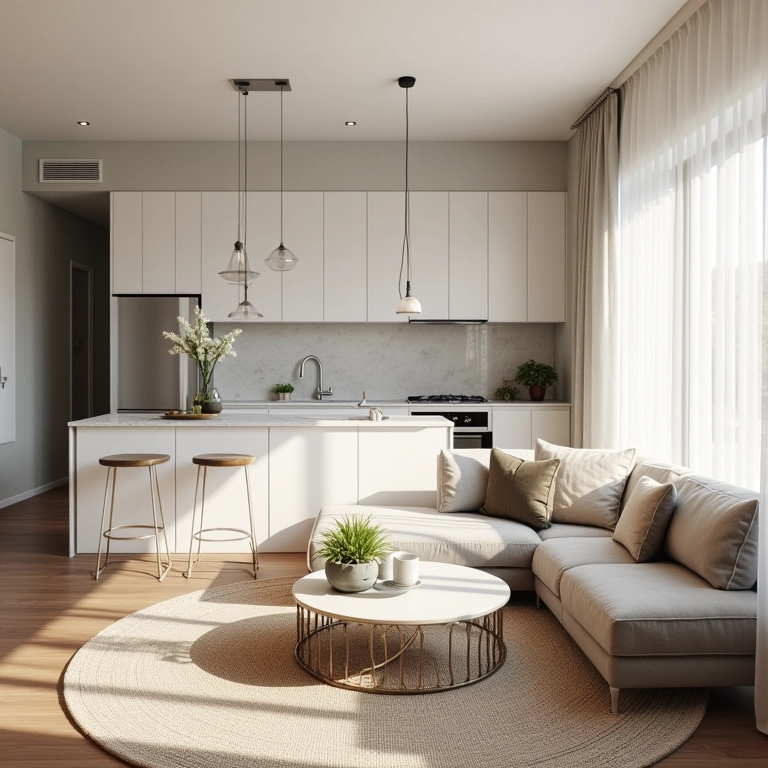 cozinha-americana-com-sala-de-estar-pequena