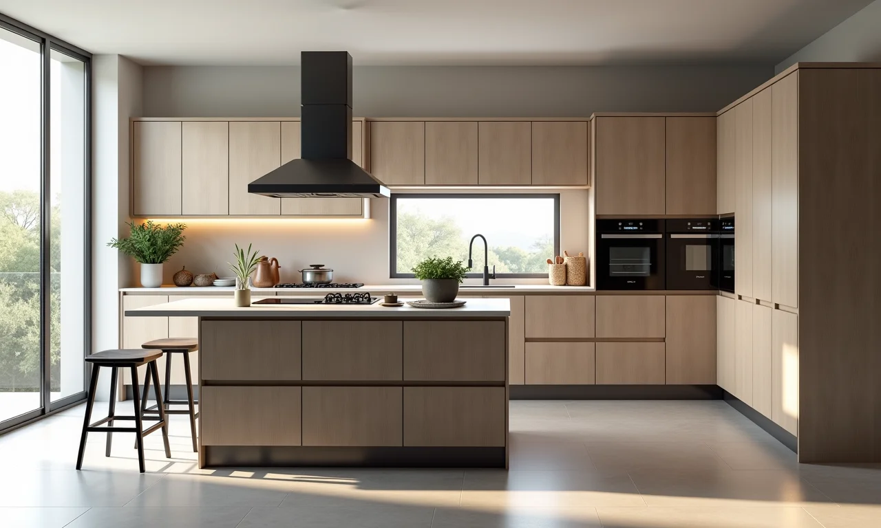 Cozinha com armários modulados Itatiaia, versatilidade e preço justo.