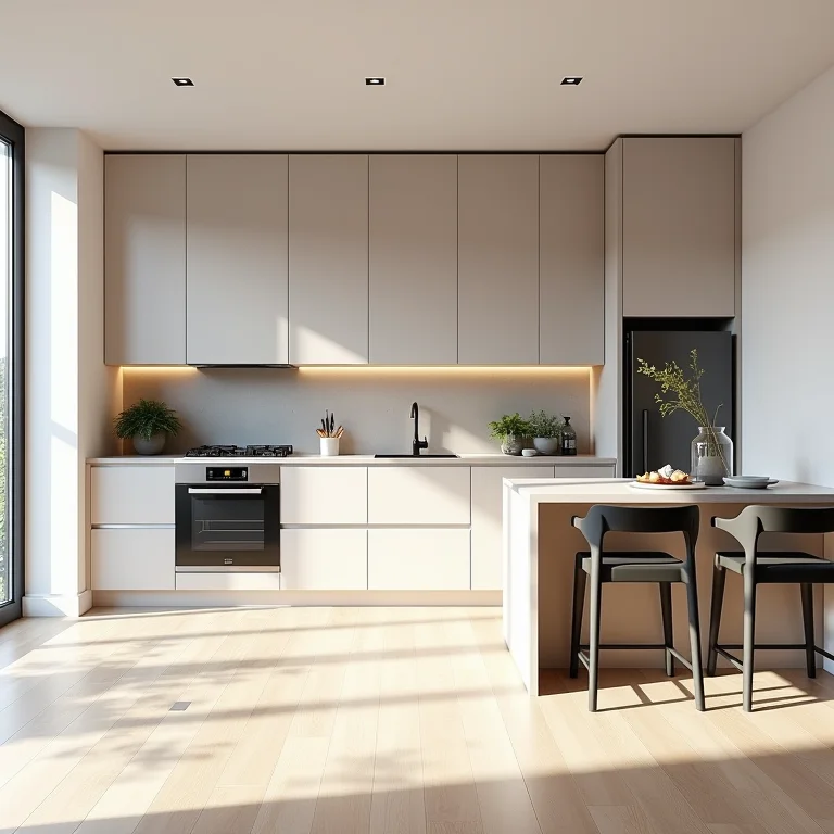 Cozinha integrada em um studio