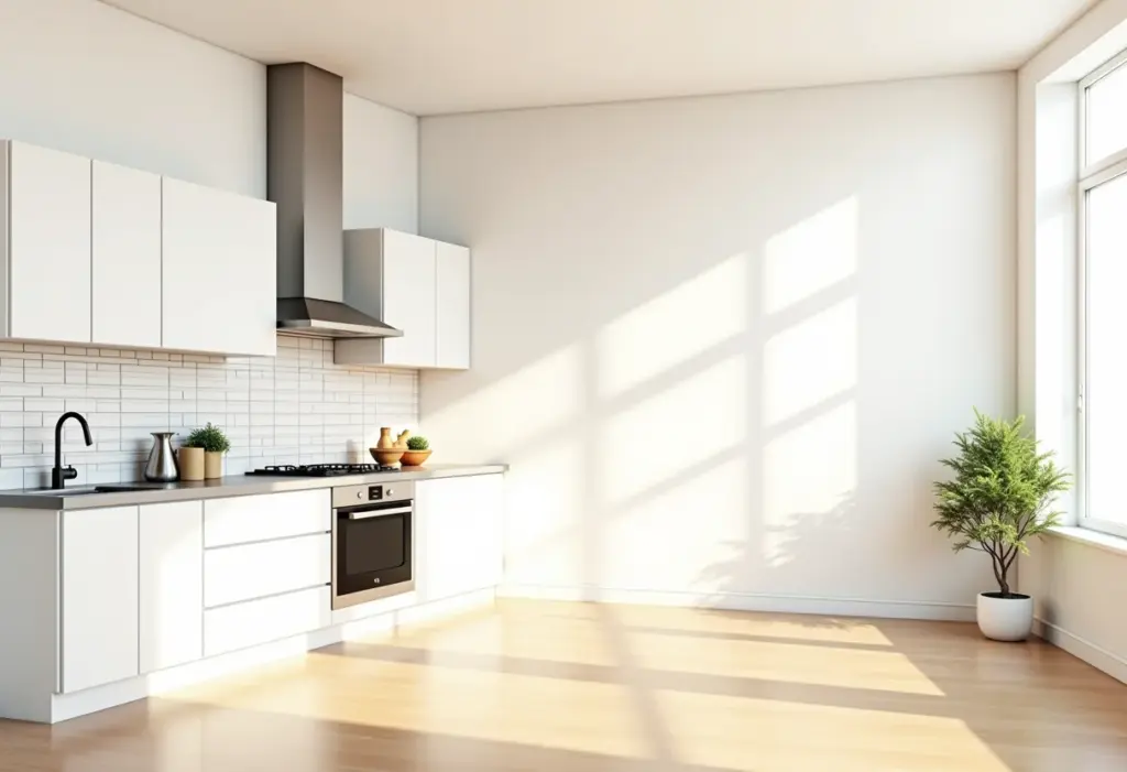 Cozinha decorada com tijolinho branco: 7 erros para evitar JÁ! Cozinha moderna com backsplash de tijolinho branco