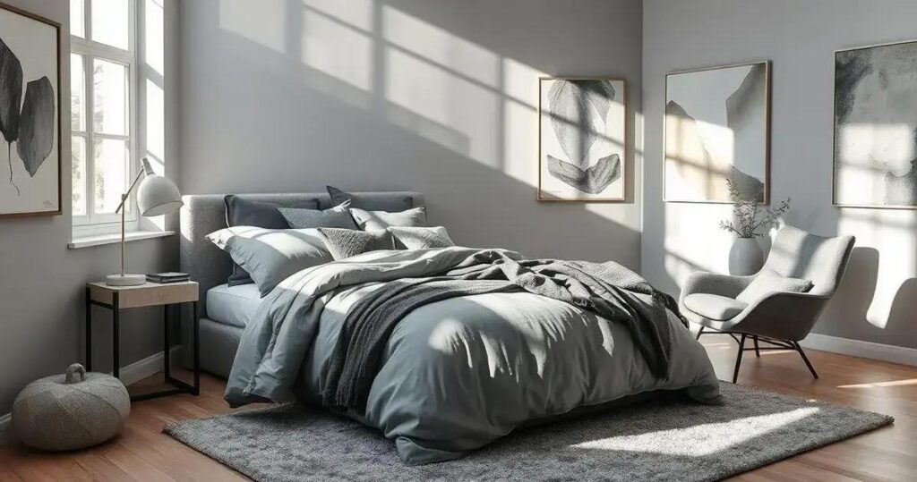 Decoração de Quarto Cinza Elegância e Versatilidade