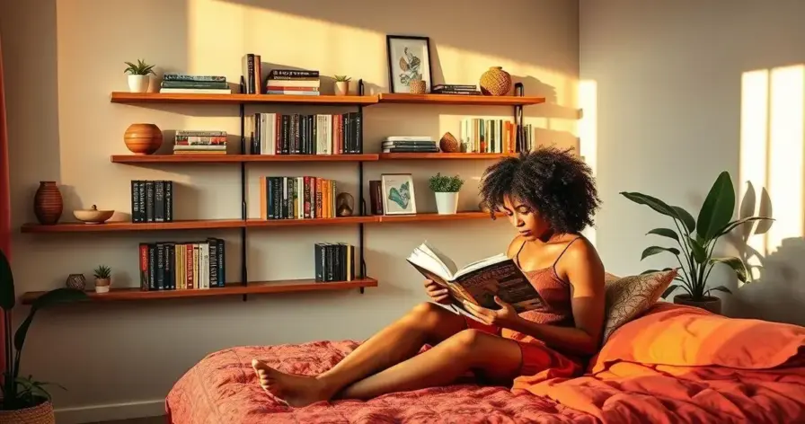 Quarto com Prateleiras de Livros: 7 Formas de Arrumar