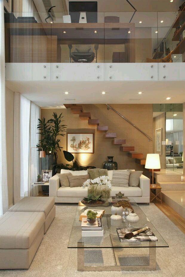 decoracao-de-sala-com-escada