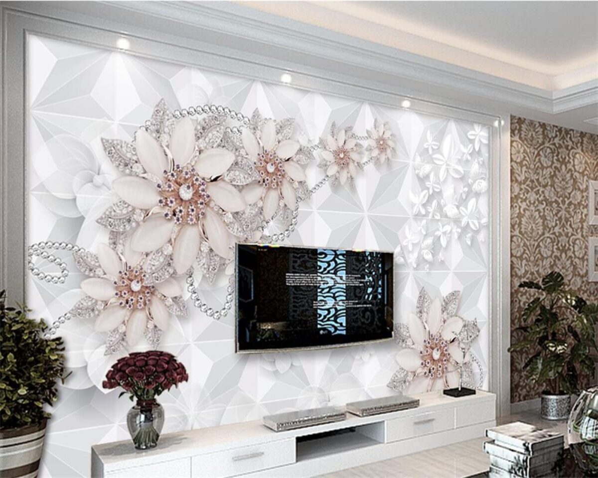 decoracao-de-sala-com-papel-de-parede-3d