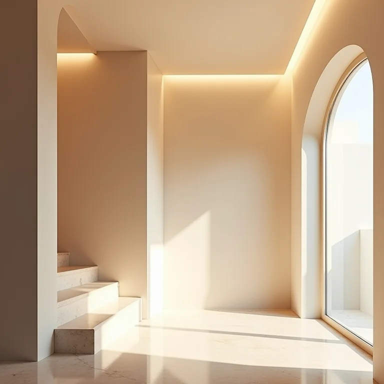 Design de interiores com iluminação zenital integrada