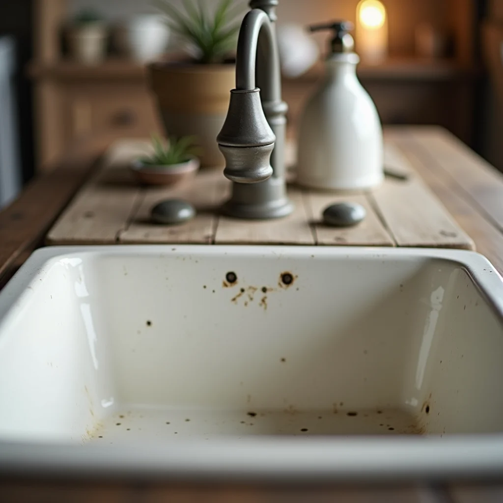 Detalhe da textura de uma cuba de fazenda de cerâmica.