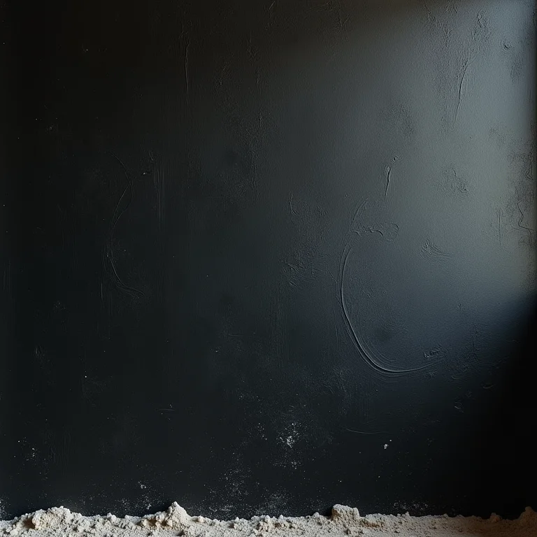 Detalhe da textura de uma parede lousa mal preparada