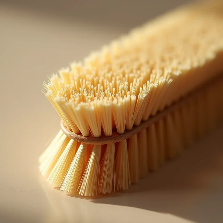 Detalhe de pincel de cerdas naturais