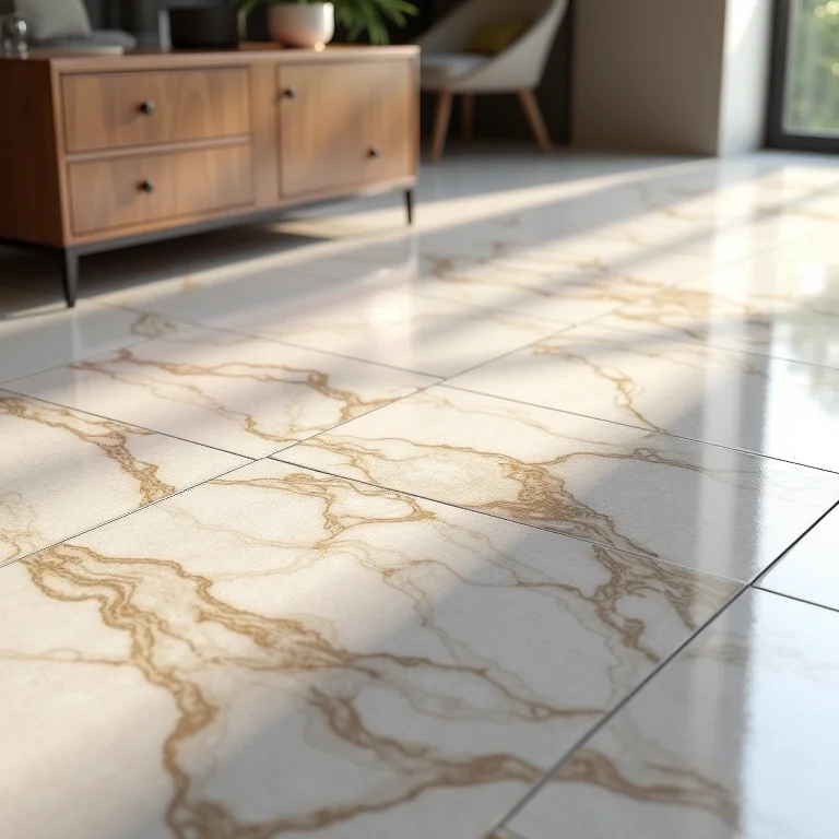 Detalhe de piso de granilite