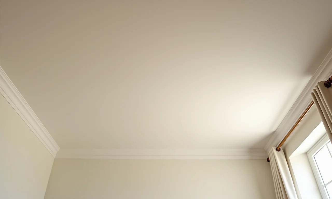 Detalhe de um teto com acabamento fosco impecável.