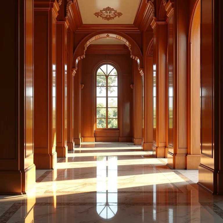 Detalhes em espelhos e laca Art Déco