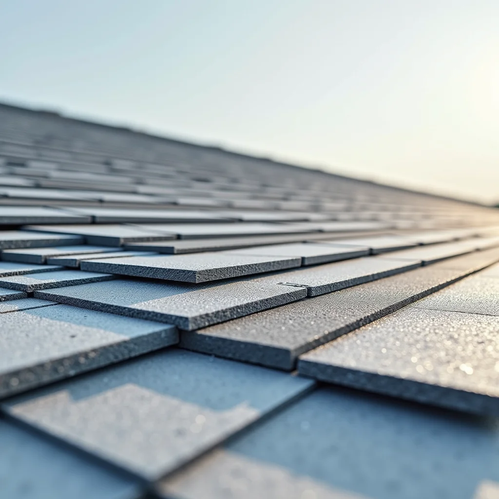 Diferentes materiais de isolamento para telhados.