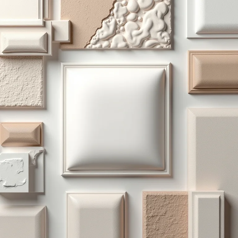 Diversos revestimentos 3D para decoração de interiores