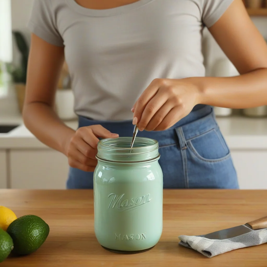 DIY: Pintando um pote de vidro para usar na cozinha