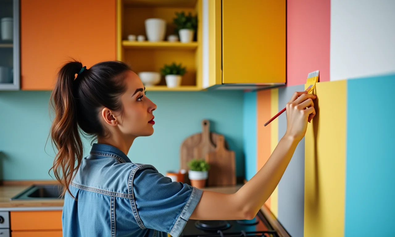 Faça você mesma: projeto DIY em cozinha pequena.