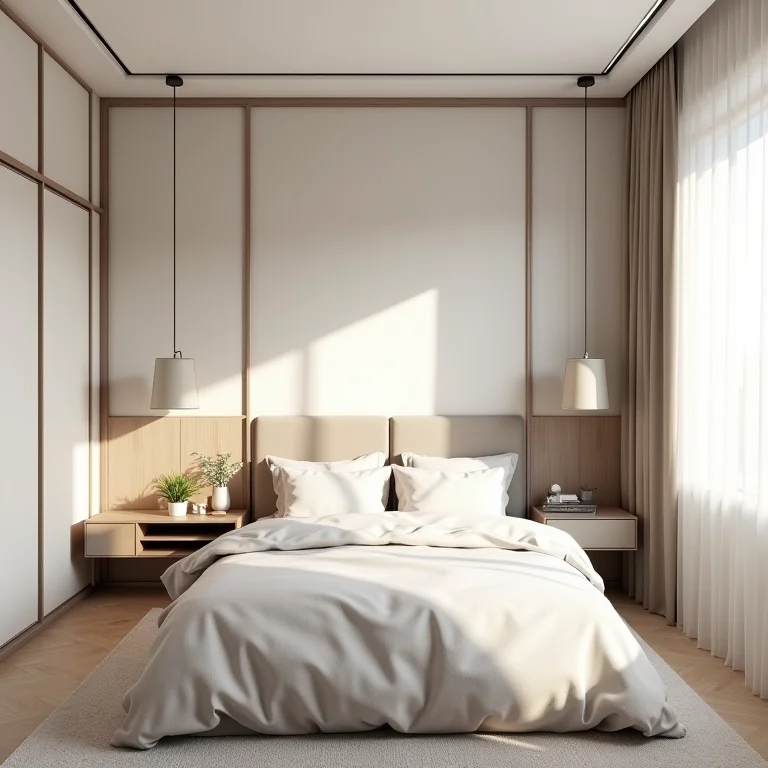 Falta de detalhes em quarto de casal