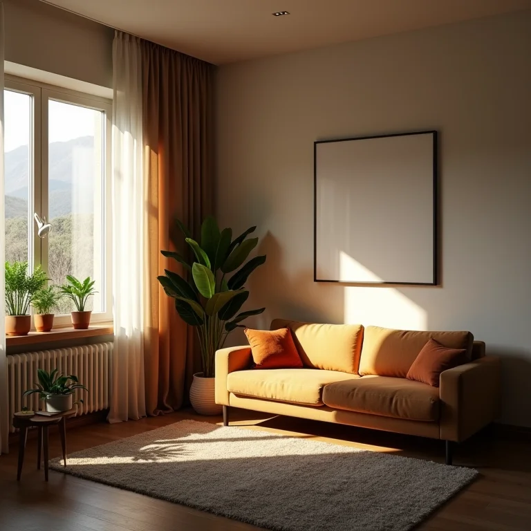 Falta de plantas e elementos naturais na decoração boho chic.