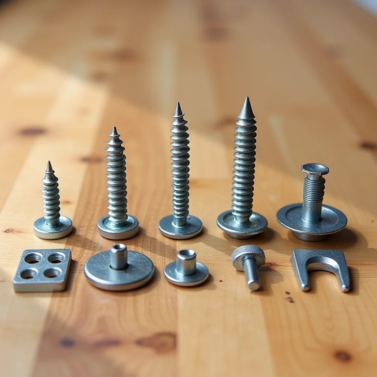 Ferragens para fixar estante: parafusos, buchas e suportes