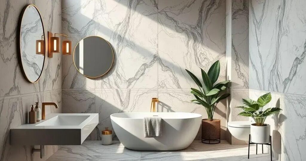 Filete de Mármore Detalhe Sofisticado Para Seu Banheiro