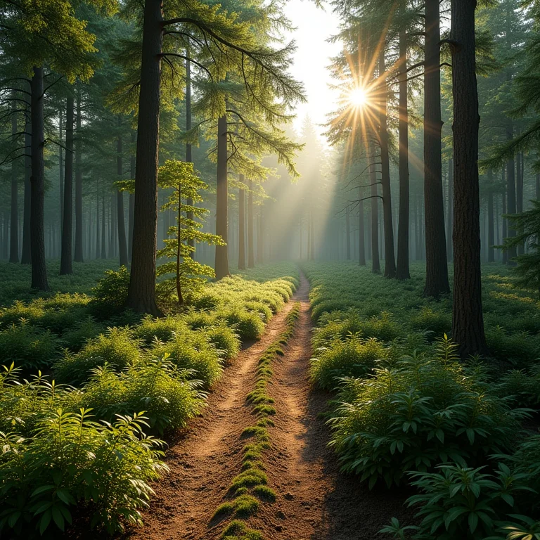 Floresta com madeira de origem sustentável para produção de MDF e MDP.