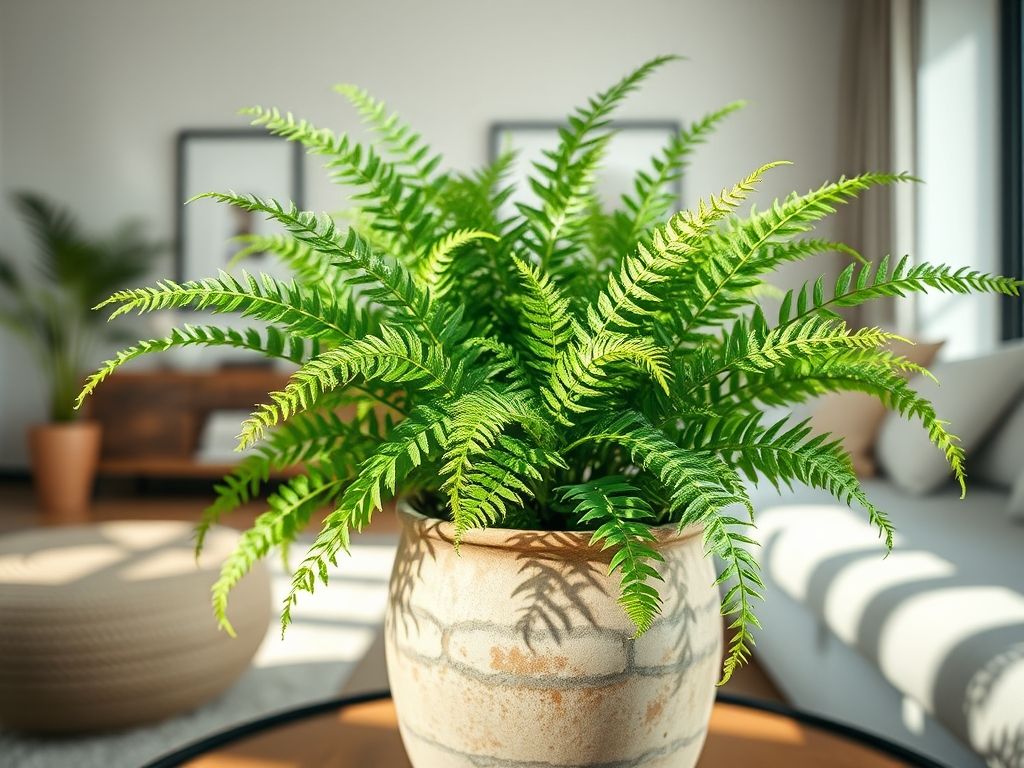 decoracao-de-sala-com-samambaias