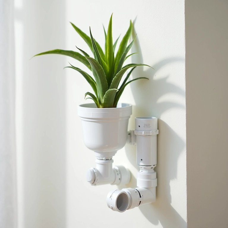 Guia prático: Criando um suporte de parede para plantas com cano de PVC.