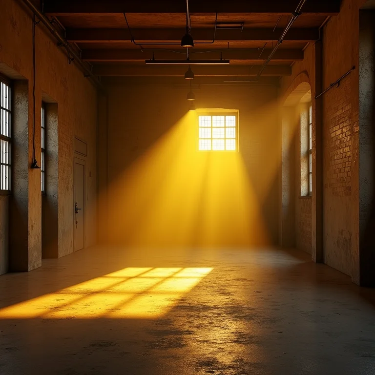 Iluminação inadequada em loft industrial