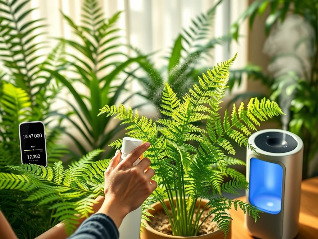 decoracao-de-sala-com-samambaias