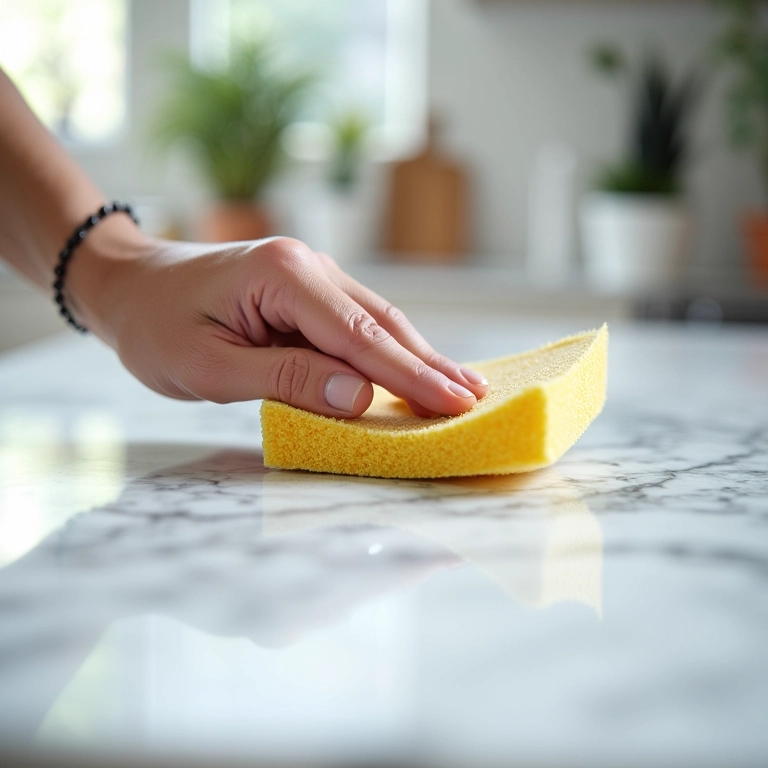 Impermeabilização de bancada de mármore: proteção essencial contra manchas.